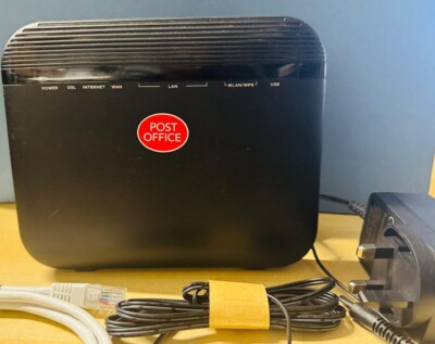 ZYXEL VMG3925-B10C Modem Router schwarz WLAN Dual-Band 4x LAN Ports mit Adapter