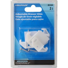 Hillman 851544 Adjustable Drawer Guide, Plastic, Set of 2