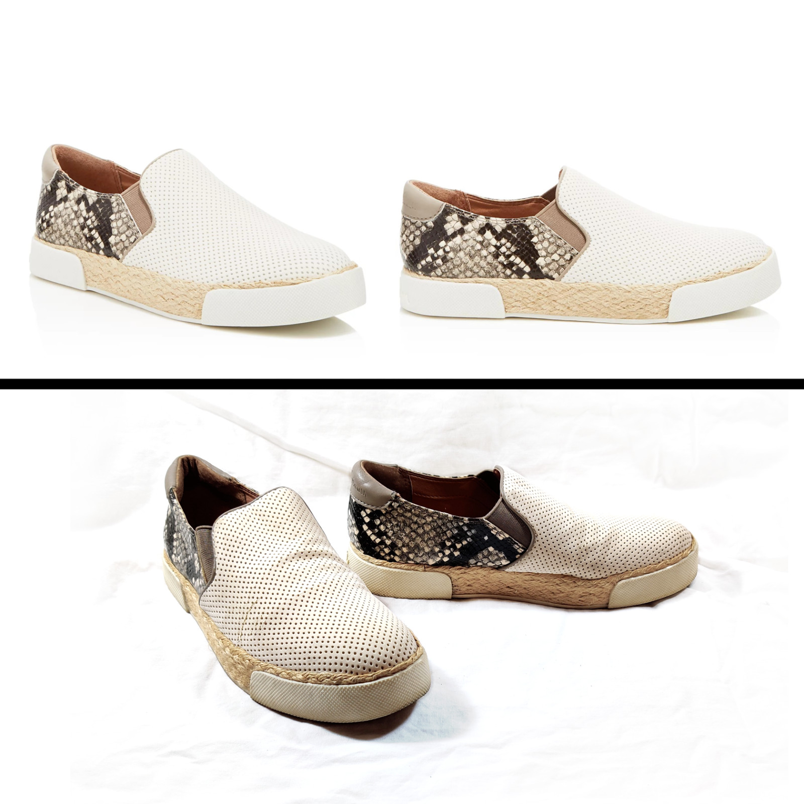 Sam Edelman Python-Embossed "Banks" Espadrille Sl… - image 1