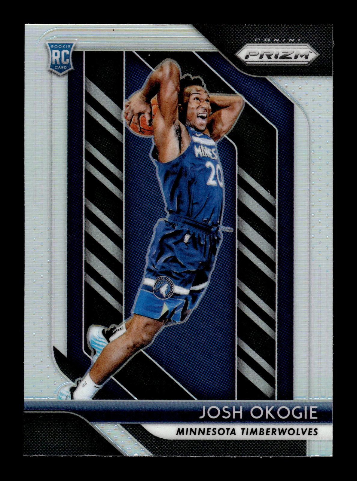 2018-19 Panini Prizm NBA #37 Josh Okogie Silver SP Parallel Timberwolves