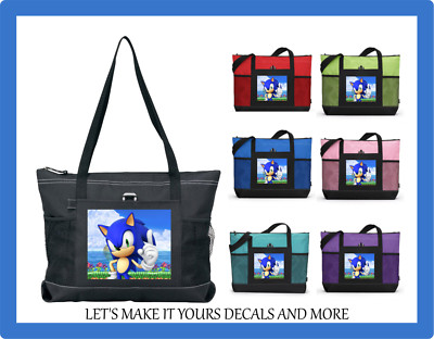 SONIC THE HEDGEHOG CUSTOM TOTE PURSE SPORTS GYM SCHOOL OVERNIGHT DIAPER BAG