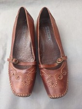 pikolinos Eu 39 UK 6 Mary Janes brown ladies heeled 