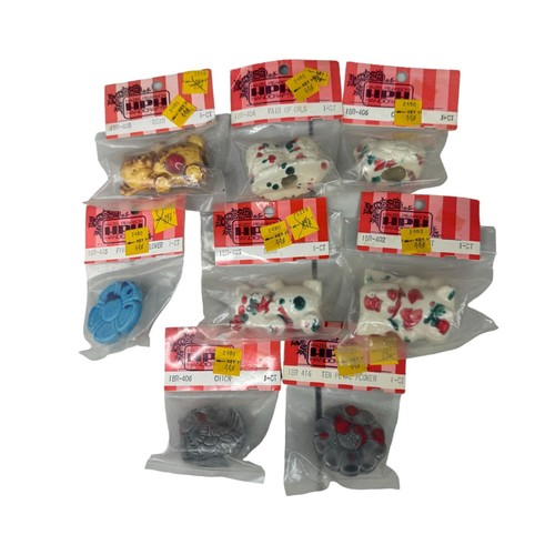 Lot of 8 Hazel Pearson Handicrafts Macramé Beads Vintage NOS