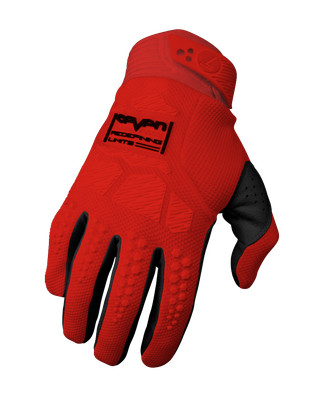 Motocross-Handschuhe Seven MX Rival Ascent Rot Fluo
