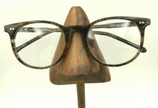 Vintage See 9037 C81 Brown Oval Horn-Rimmed Sunglasses Handmade FRAMES ONLY