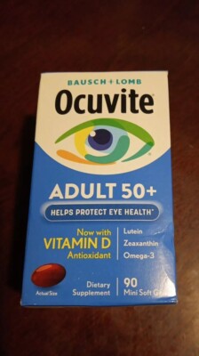 Bausch + Lomb Ocuvite Eye Vitamin Adult 50+  Mini Softgels 90 Ct(M21)