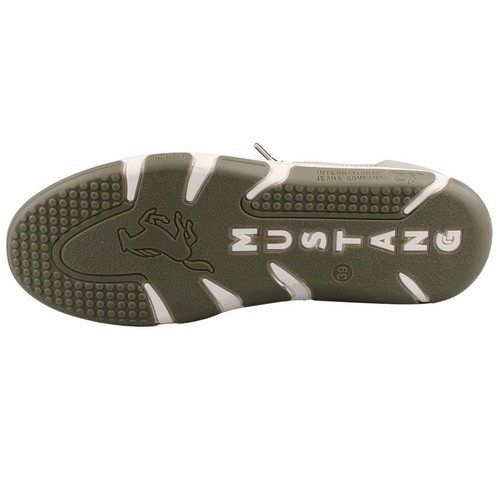 Zapatillas bajas de mujer Mustang verde 1488303/750 descalzo confort - Imagen 4 de 7
