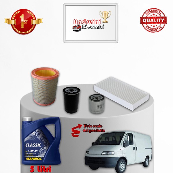 Kit Wartung ÖLfilter Und ÖL Fiat Ducato Ii 1.9 Diesel 52KW 71PS 1998-image