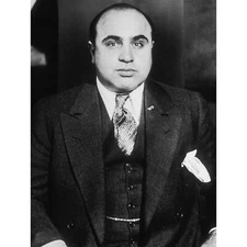 Al Capone 1935 Photo Mafia Nyc Gangster Art Print Poster Hp4028