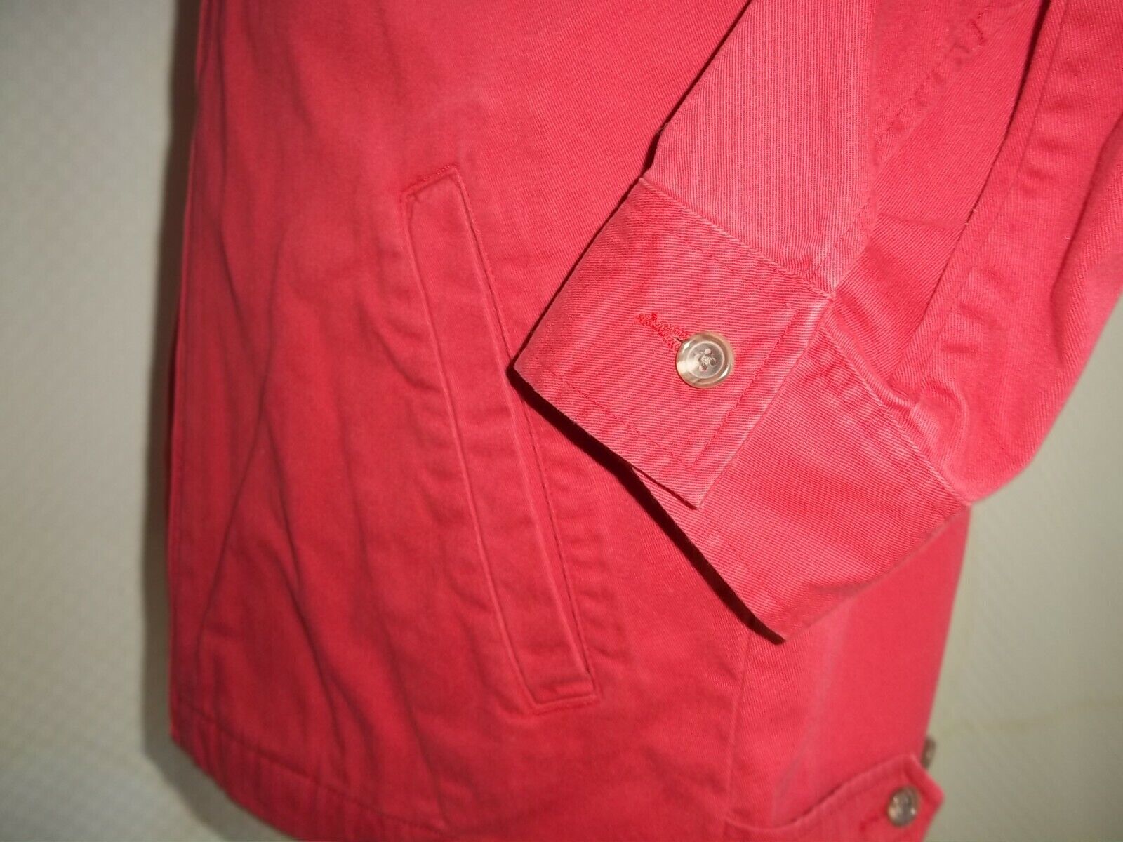 Polo Ralph Lauren Solid Red Zipper Front Cotton S… - image 7