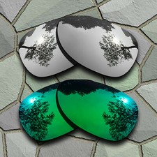 Chrome Jade Green Lenses Replacement for-Oakley Plaintiff OO4057 Polarized