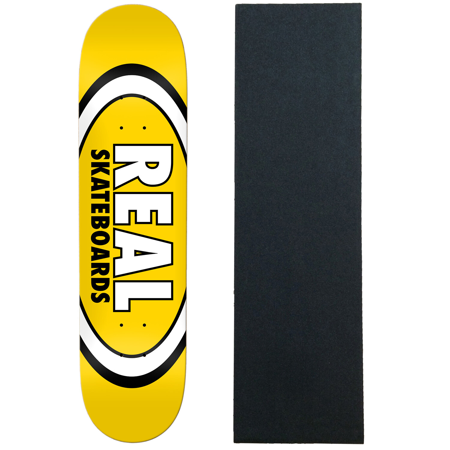 Real Skateboard Deck Classic Oval Yellow 8.06