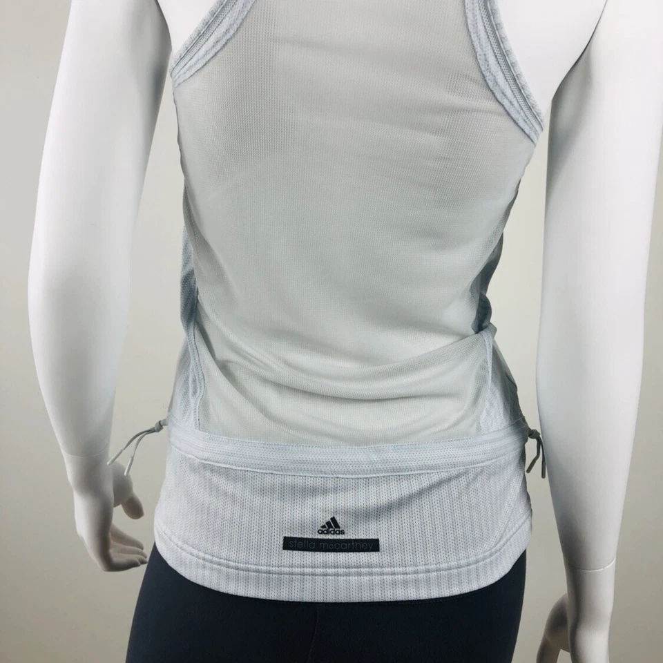 Corbatas de malla sin mangas STELLA MCCARTNEY espalda deportiva talla S detalle transparente yoga gimnasio Foto 3 de 4
