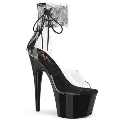  Plateau Sandaletten ADORE-724RS - Schwarz/Transparent