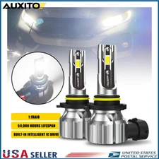 AUXITO 9006 HB4 LED Headlight Low Beam Bulb Kit 6500K 200W 60000LM White Lights