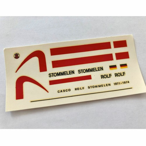 Decals 1.12 1/12 rolf stommelen F1 driver car auto decalcomania decal helmet - Picture 2 of 2