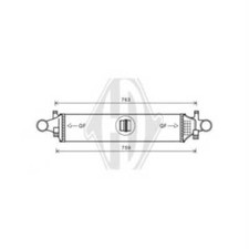 Ladeluftkühler passend für Mercedes-Benz A-Klasse W176 B-Klasse W246 W242