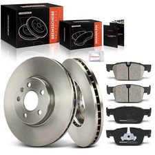 Vented Brake Discs & Brake Pads 296mm Front for Volvo S60 S90 V60 V90 31423722