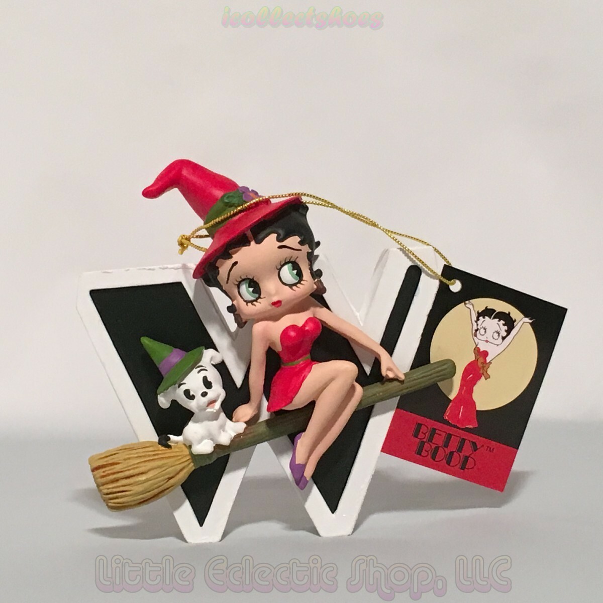 Vintage Westland Giftware 6763 BETTY BOOP ALPHABET LETTER W, Hang