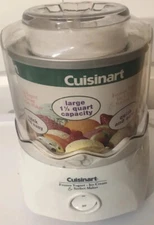 Cuisinart Frozen Yogurt Ice Cream & Sorbet Maker MAKES 1.5 QUARTS AUTOMATIC