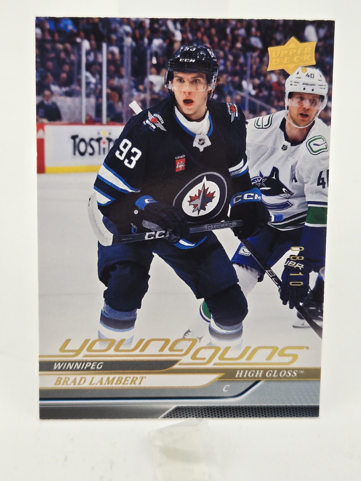 2024-25 Series 1 Upper Deck Young Guns #228 Brad Lambert (RC) High Gloss 08/10