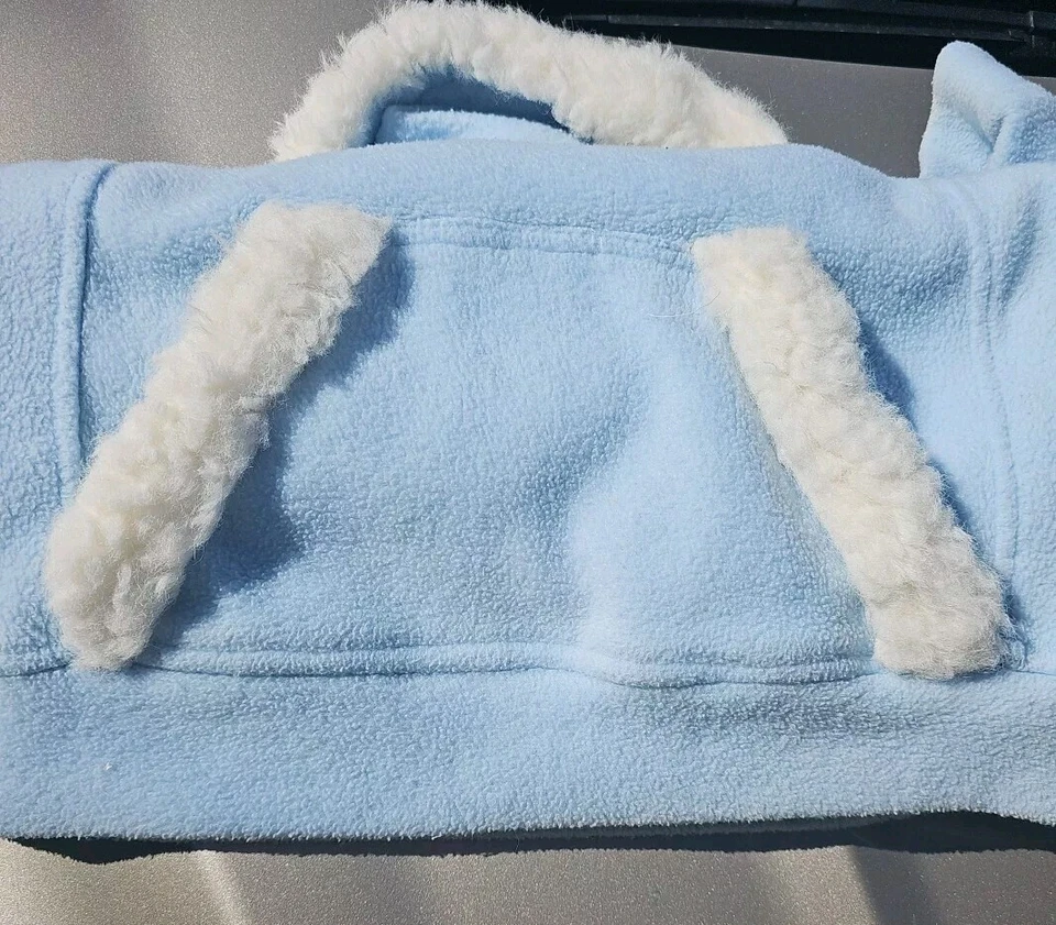 Sudadera Pullover de Colección Disney "Hada de la Nieve" Campanilla Polar Sudadera con Capucha Azul Foto 3 de 4