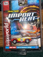 Auto World Import Heat 1973 Datsun 240Z Yellow Version B Slot Car Xtraction New