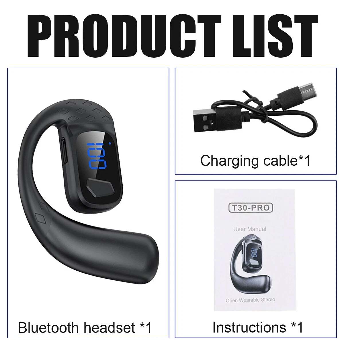 Wireless Bluetooth 5.4 Noise Cancelling Handsfree Headset Sports Headphone_voghion.com
