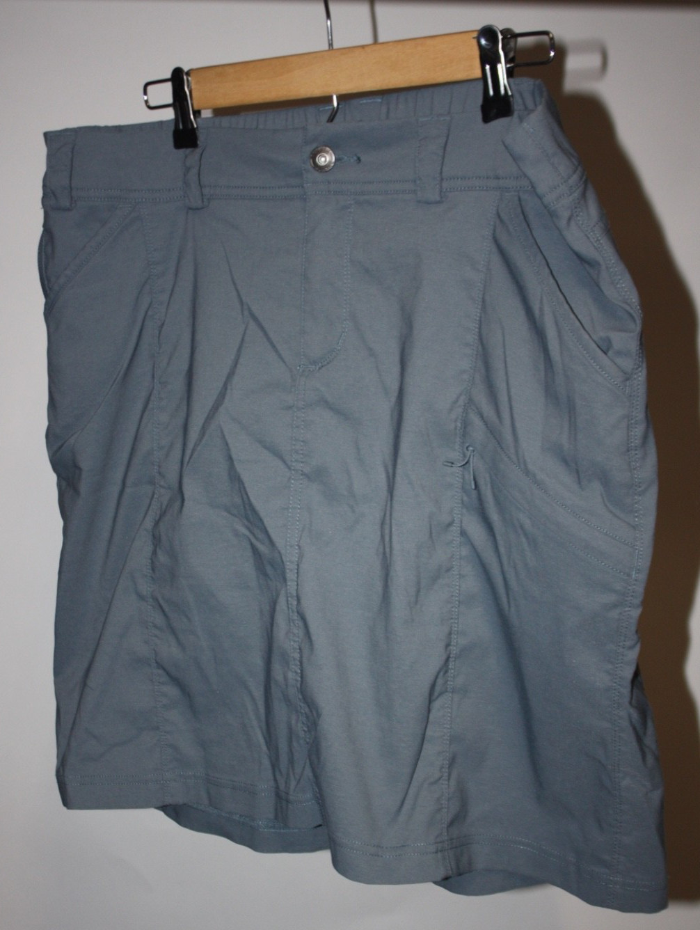 Duluth Trading Co Dry On The Fly Skort Womens 16 Dark Gray  UPF 50 & Shorts