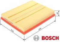 Bosch 1457433281 Luftfilter Luftfiltereinsatz FüR Opel FüR Lti