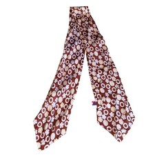 70  s vintage head scarf hand printed made in Japan psychedelic flower power