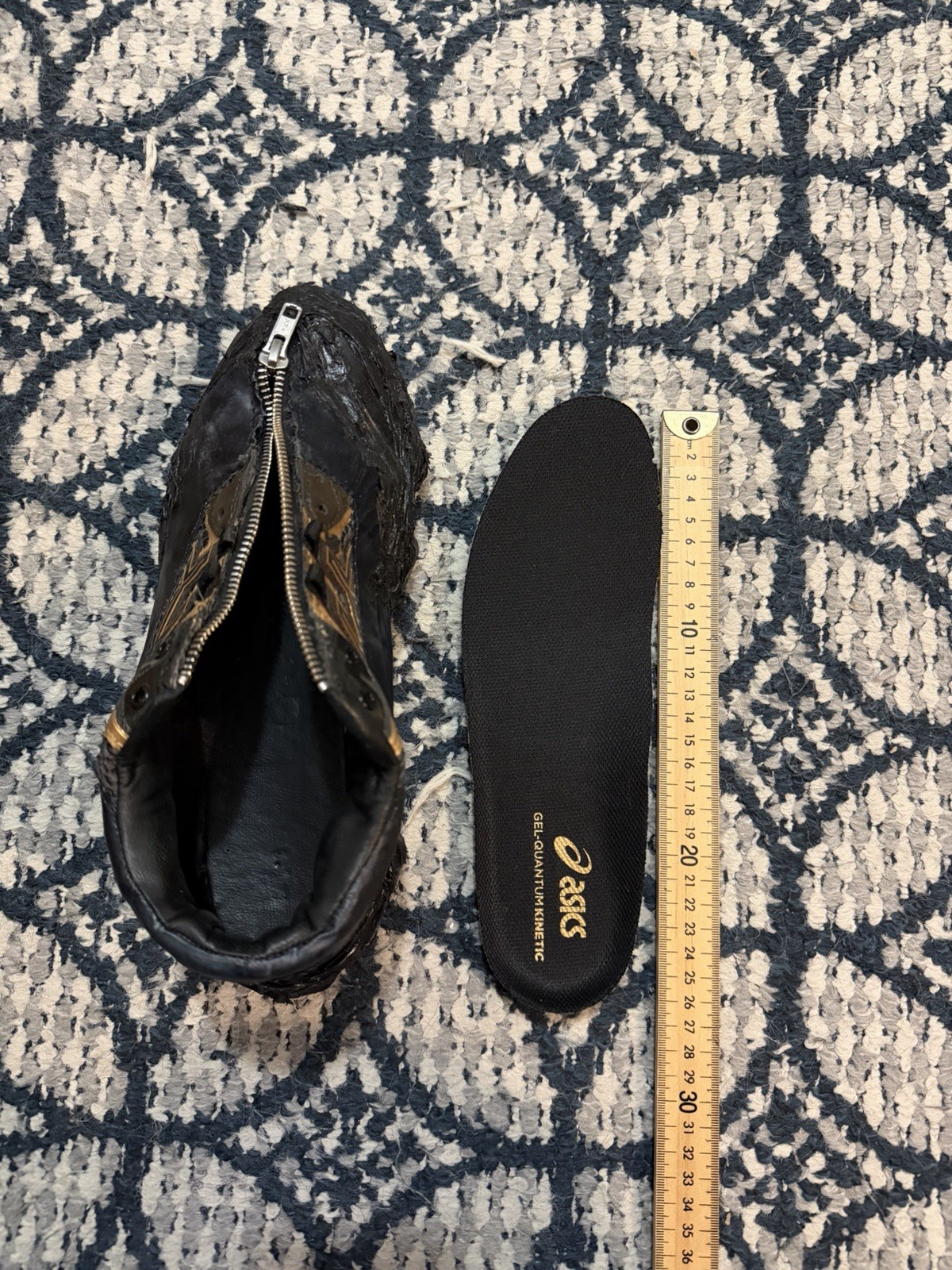 ASISCS X TAREET SS25 DEFARAT - BLUE & GOLD SNEAKERS HAND MADE 1 OF 1 thumbnail 10