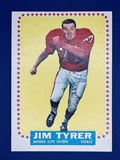 1964 Topps Jim Tyrer #108 VG-VGEX Rookie Card Kansas City Chiefs Vintage. rookie card picture