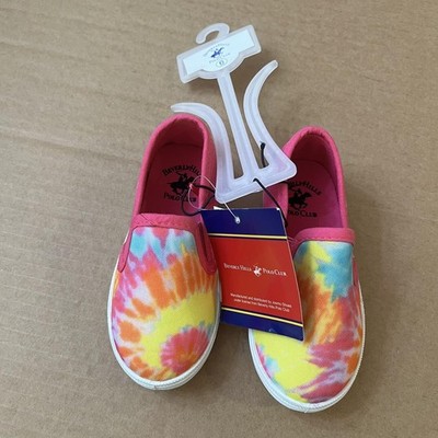 Beverly Hills Polo Club Shoes Sneakers Girls Size 6 Tie Dye Slip On BH90979H