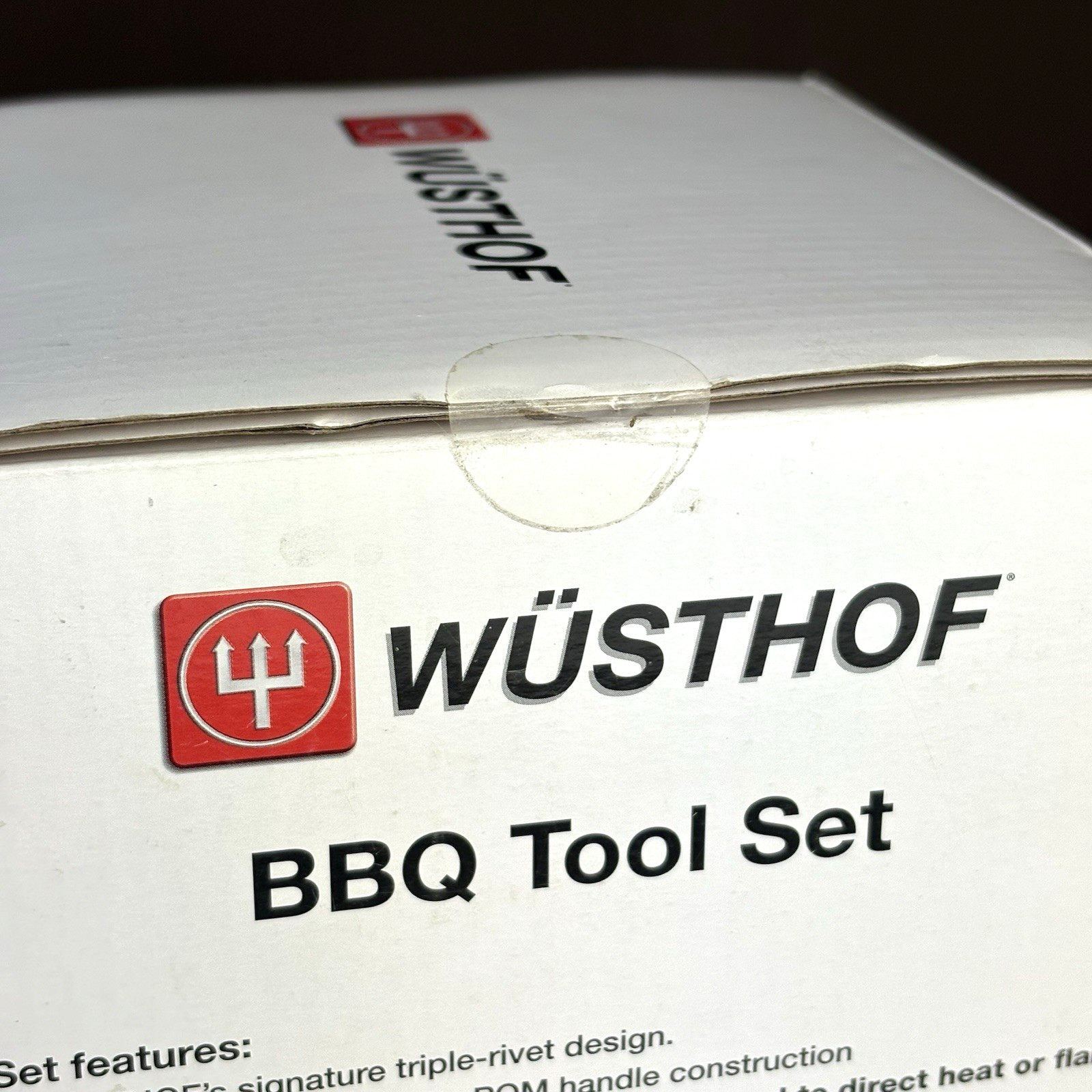 NEW & SEALED! Wusthof WÜSTHOF BBQ Tool Set (Turner + Fork + Brush & Tongs) NIB!