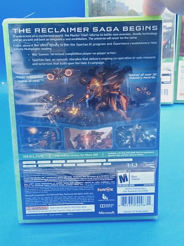 Minecraft Xbox 360 Minecraft (Case Cracked) Halo 4 (Tears), Story Mode (Tears).. - Picture 21 of 23