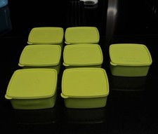 7x Tupperware Gefrierdose Jeitosinho / Kühles Lottchen 0,4 Liter Limettengrün
