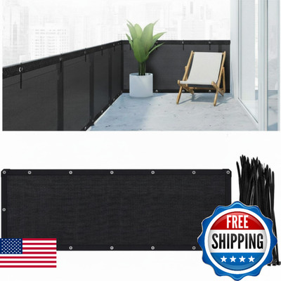 CroBlissful Balcony Screen Privacy Fence Cover HDPE UV Resistant Privacy Screen