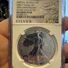 2006-P Reverse Proof American Silver Eagle 20th Anniversary NGC PF69