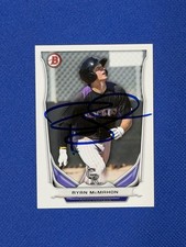 Ryan McMahon Signed 2014 Bowman Draft #TP-60 Card auto Rockies Autograph W’