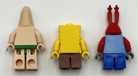 Lego SpongeBob Minifigure Lot Spongebob, Patrick, Mr.Krabs 3833