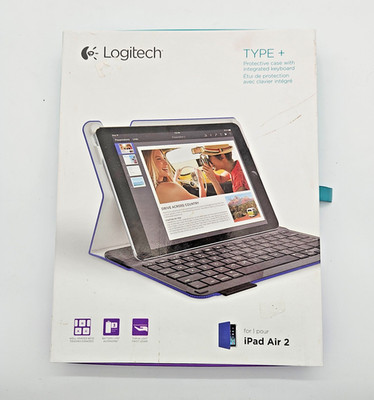 Logitech Type+ Case with Integrated Keyboard for iPad Air 2 - Royal Blue - New