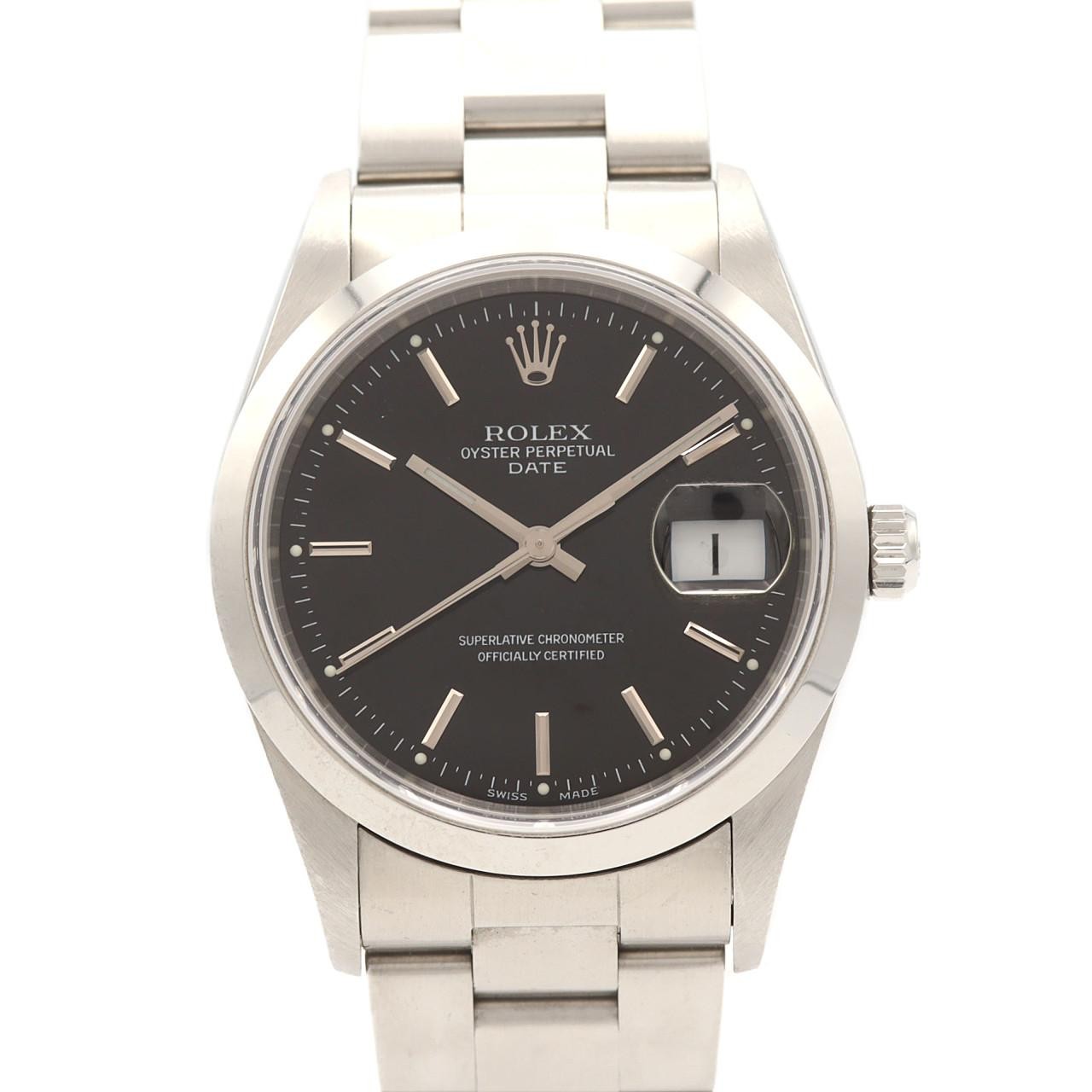 Authentic [Unserviced - Value Price] Rolex Oyster Perpetual Date 15200 Stain...