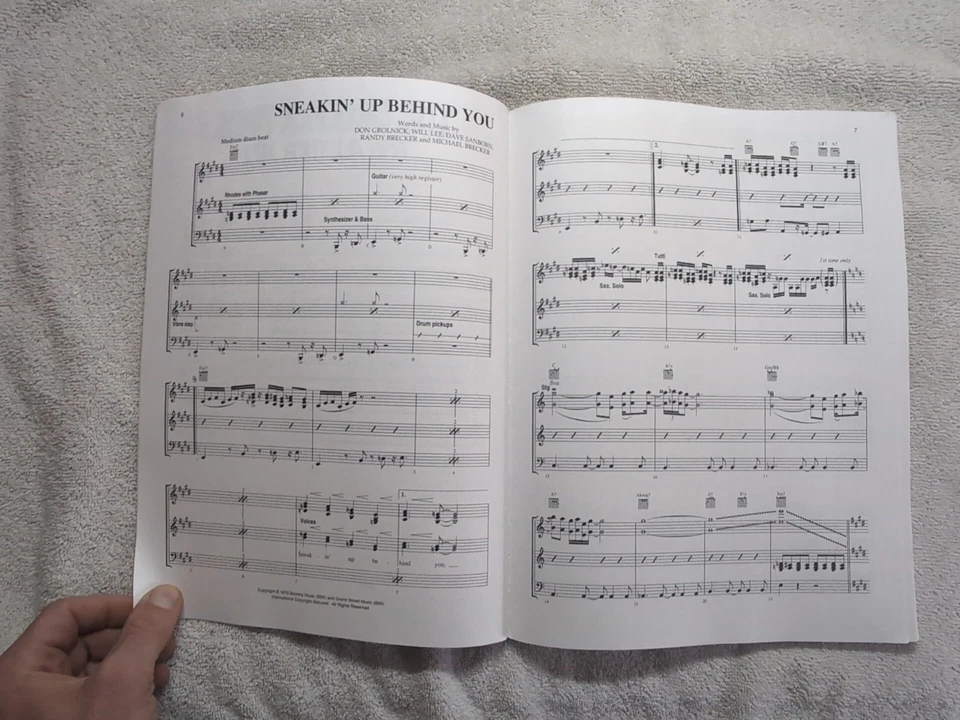 The Brecker Bros And All Their Jazz Songbook Trumpet Tenor Sax Sneakin Sponge - Image 4 of 4