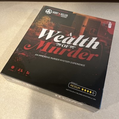 Hunt A Killer Board Game Wealth of Murder-New, Sealed