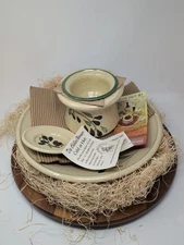 Contemporary Pottery Party In A Box Four-Piece Set Dip Chiller Oil Plate Bowl