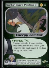 DBZ Dragon Ball Z FOIL Trunks Sword Position 3 89 CCG Limited Trunks Saga
