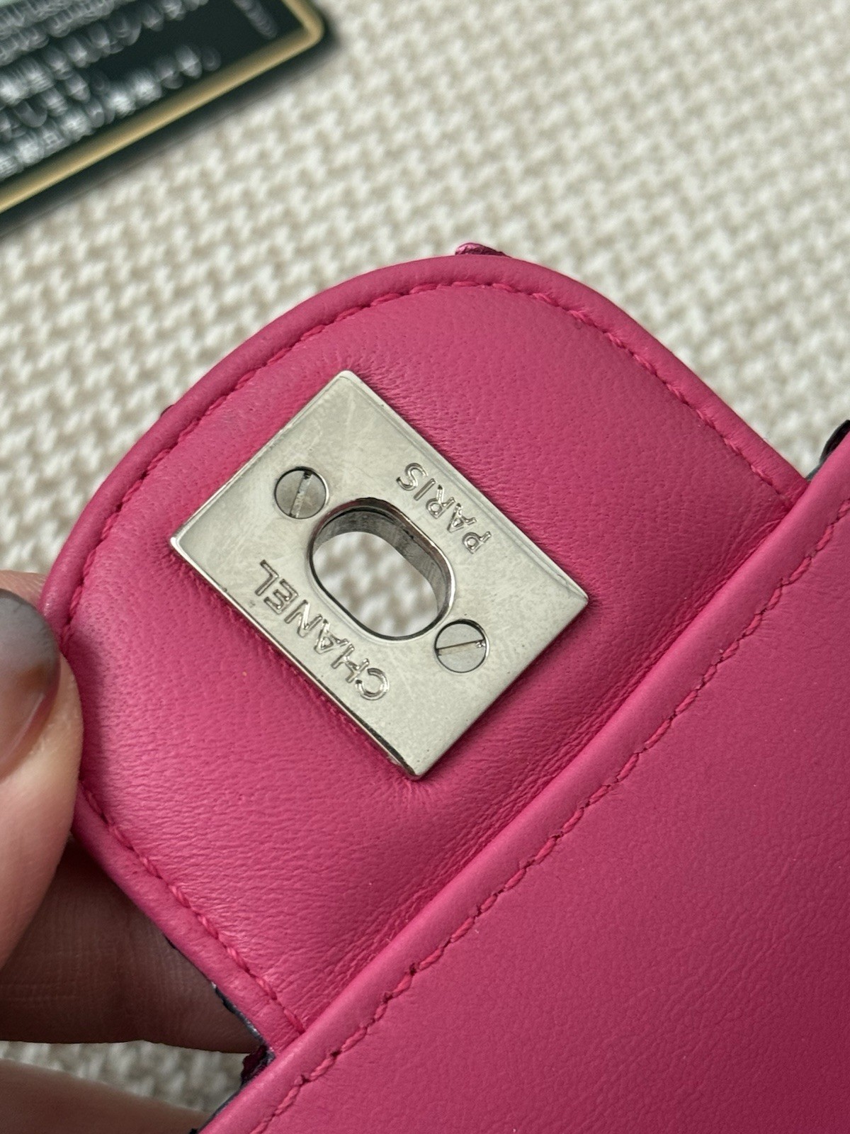 CHANEL Iridescent Blue Multicolor Python Classic … - image 21