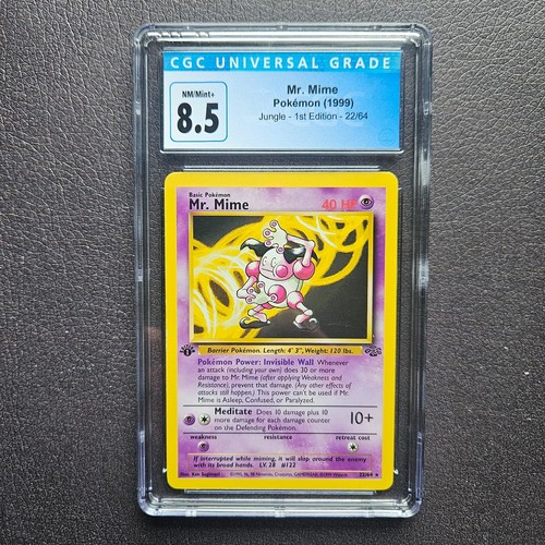 Mr. Mime (1st Edition) graded CGC 8.5 for sale on eBay