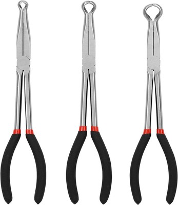 Mayouko 3PCS 11'' Long Reach Hose Grip Pliers Set, 5/16 Inch, 1/2 3/4... 